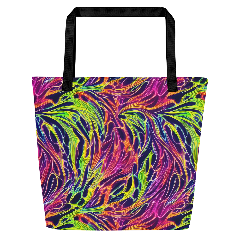 Psychic Flame on Large Tote Bag W/ Pocket — Front