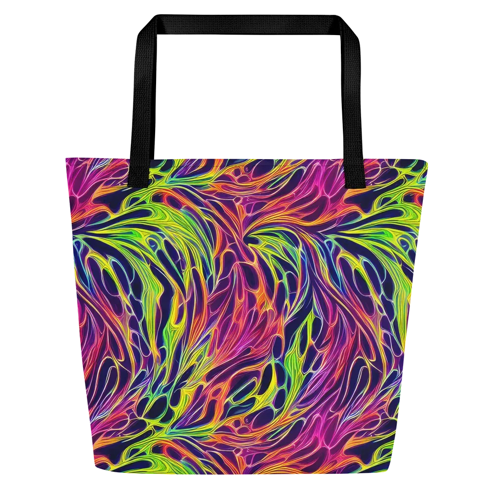 Psychic Flame on Large Tote Bag W/ Pocket — Front