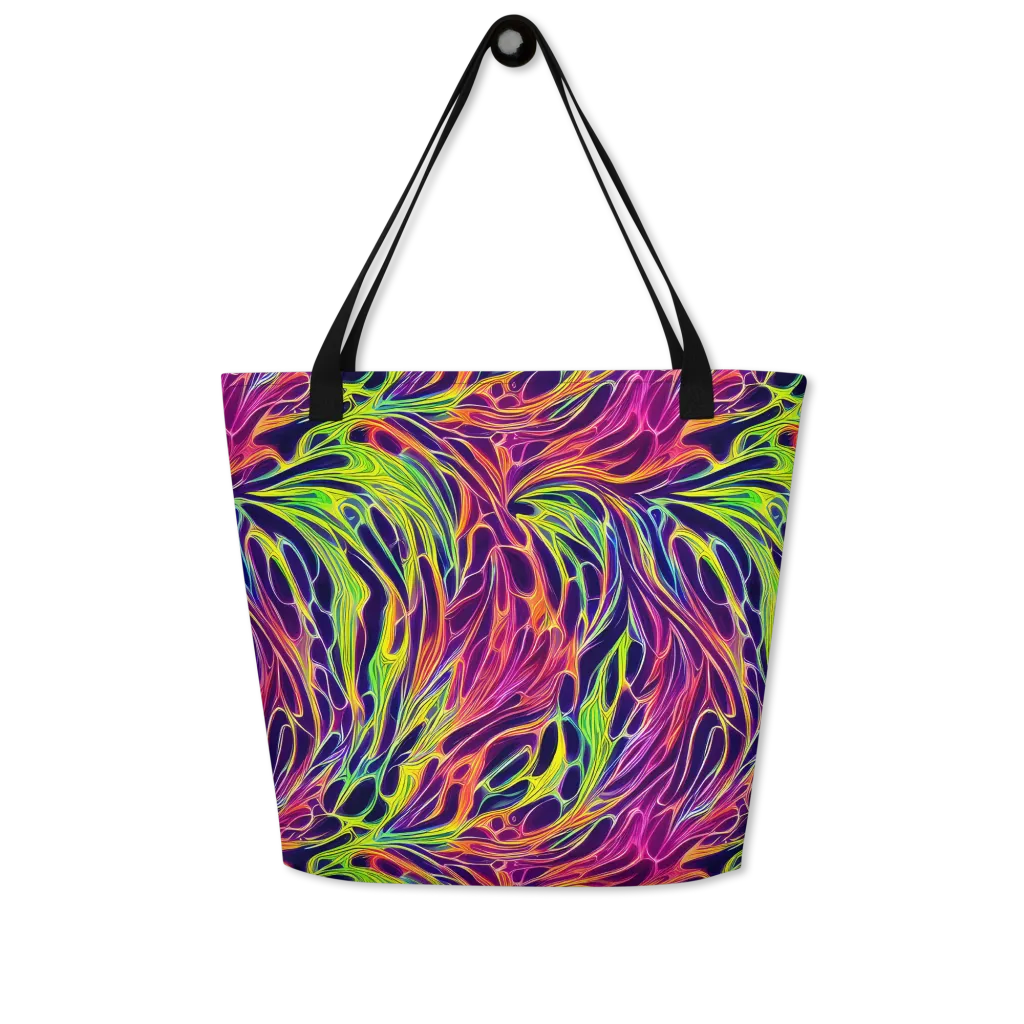 Psychic Flame on Large Tote Bag W/ Pocket — Front