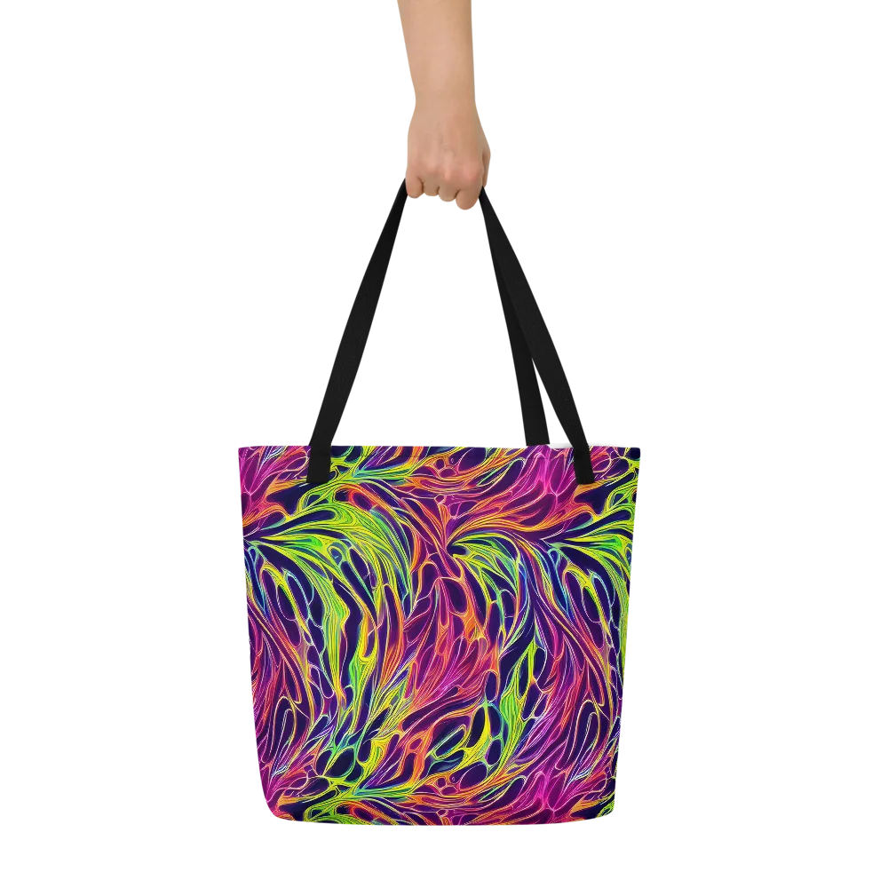 Psychic Flame on Large Tote Bag W/ Pocket — Front