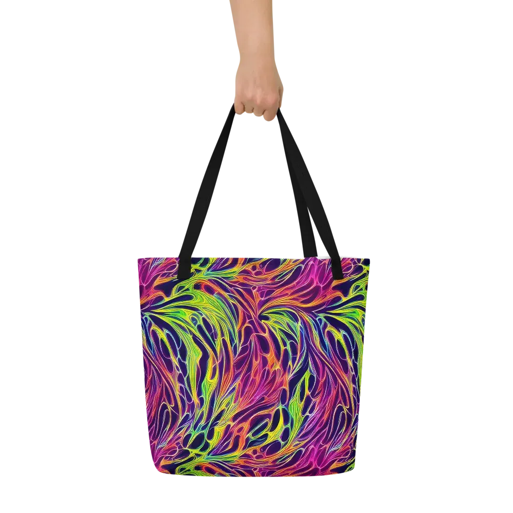 Psychic Flame on Large Tote Bag W/ Pocket — Front