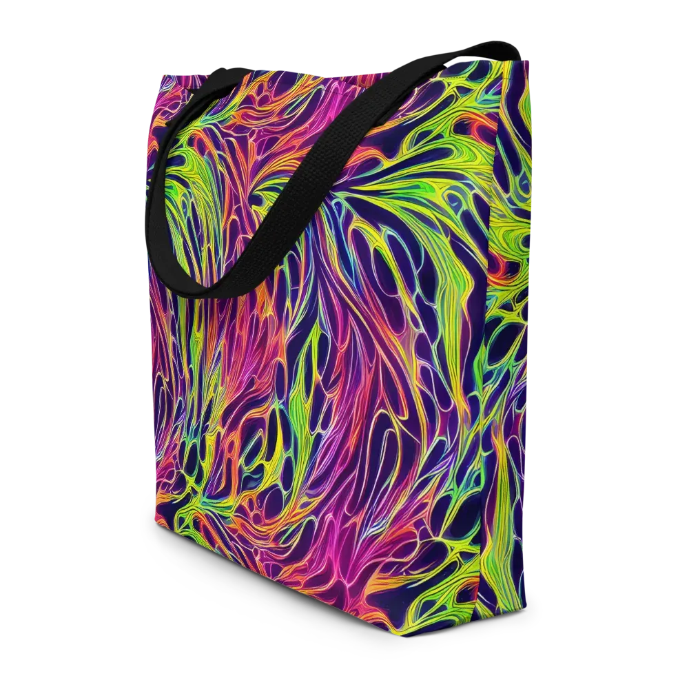 Psychic Flame on Large Tote Bag W/ Pocket — Front
