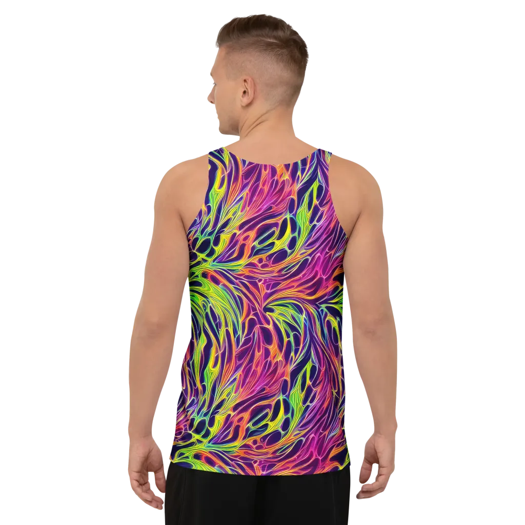 Psychic Flame on Men's Tank Top — Back