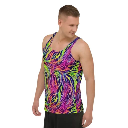 Psychic Flame on a Men's Tank Top
