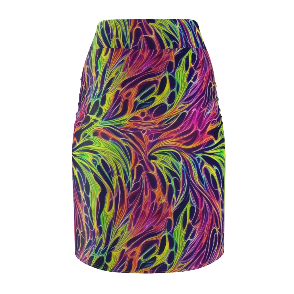 Psychic Flame on Pencil Skirt — Back