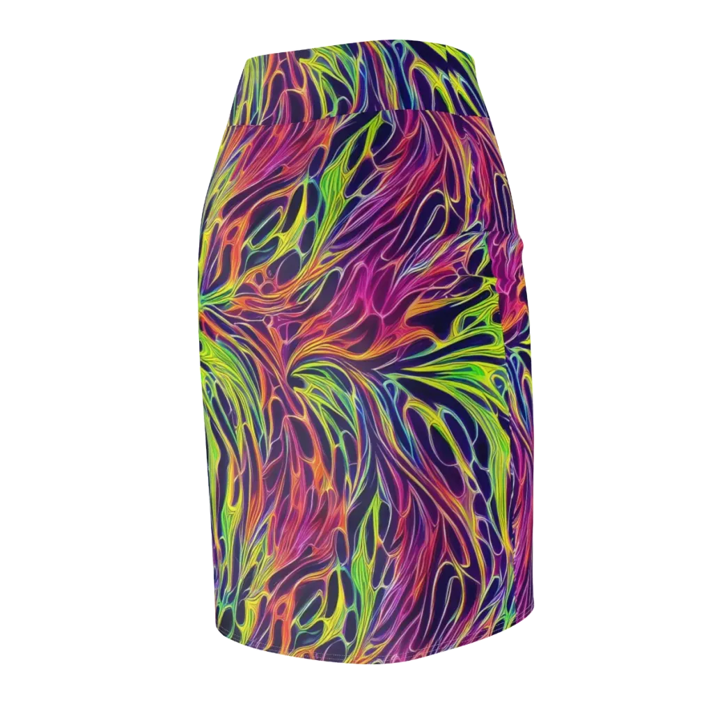 Psychic Flame on Pencil Skirt — Back Side