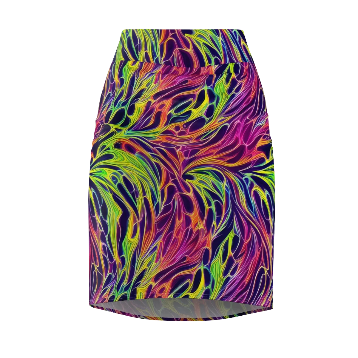 Psychic Flame on Pencil Skirt — Front