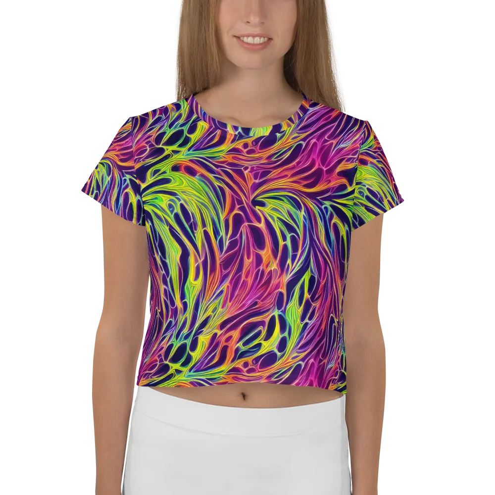 Psychic Flame on Crop Tee — Front