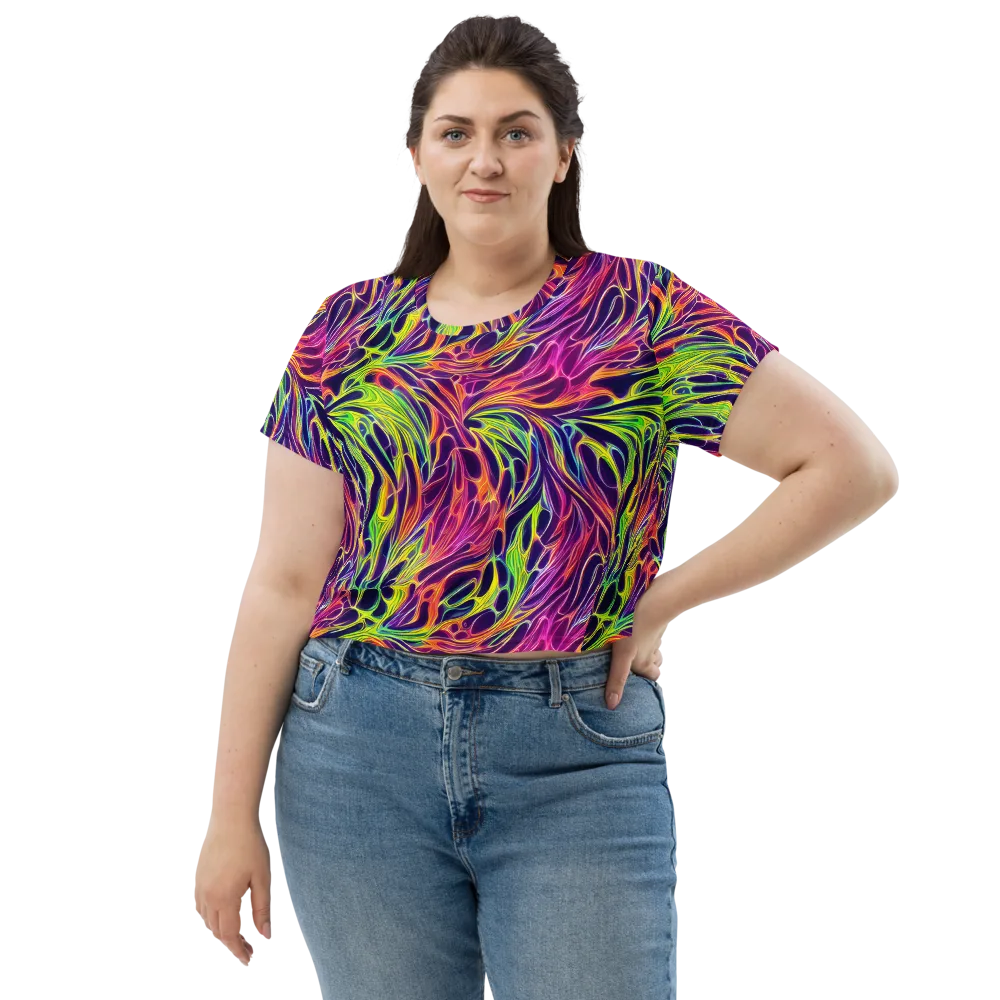 Psychic Flame on Crop Tee — Front