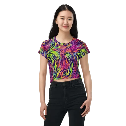 Psychic Flame on a Crop Tee