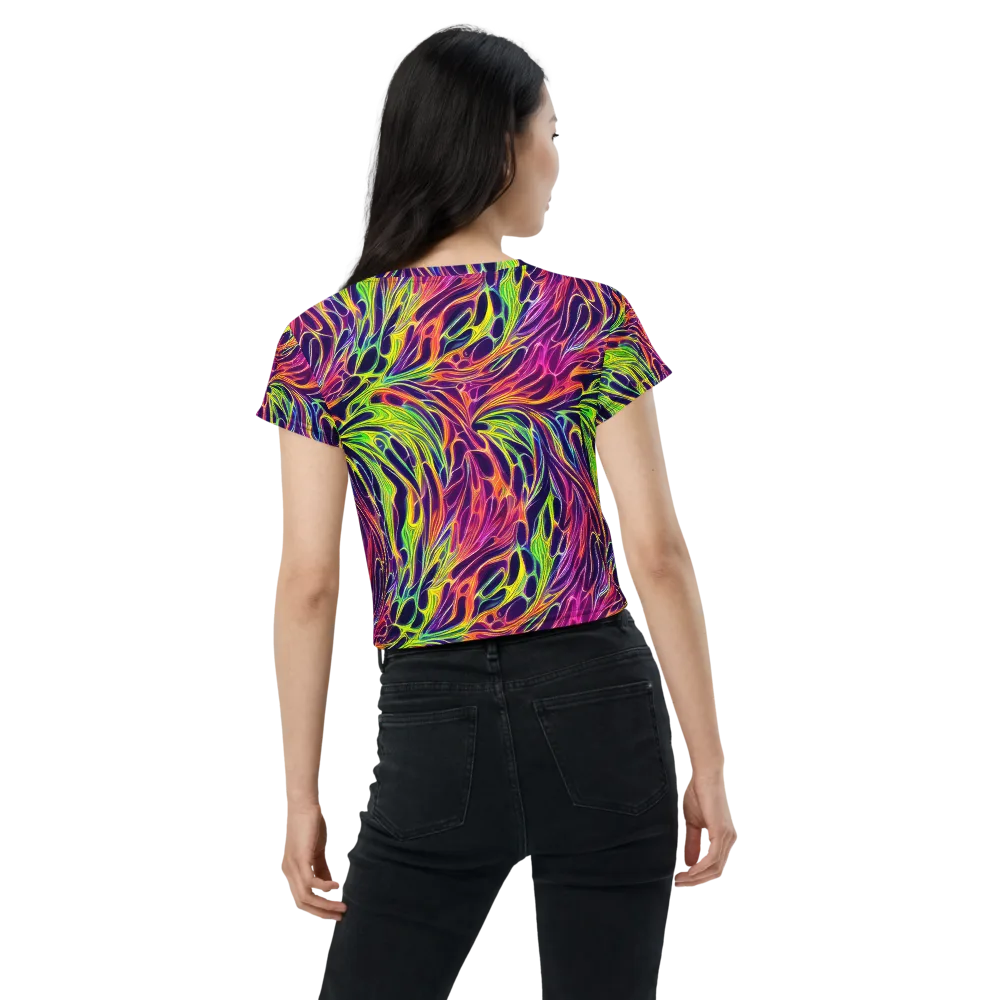 Psychic Flame on Crop Tee — Back