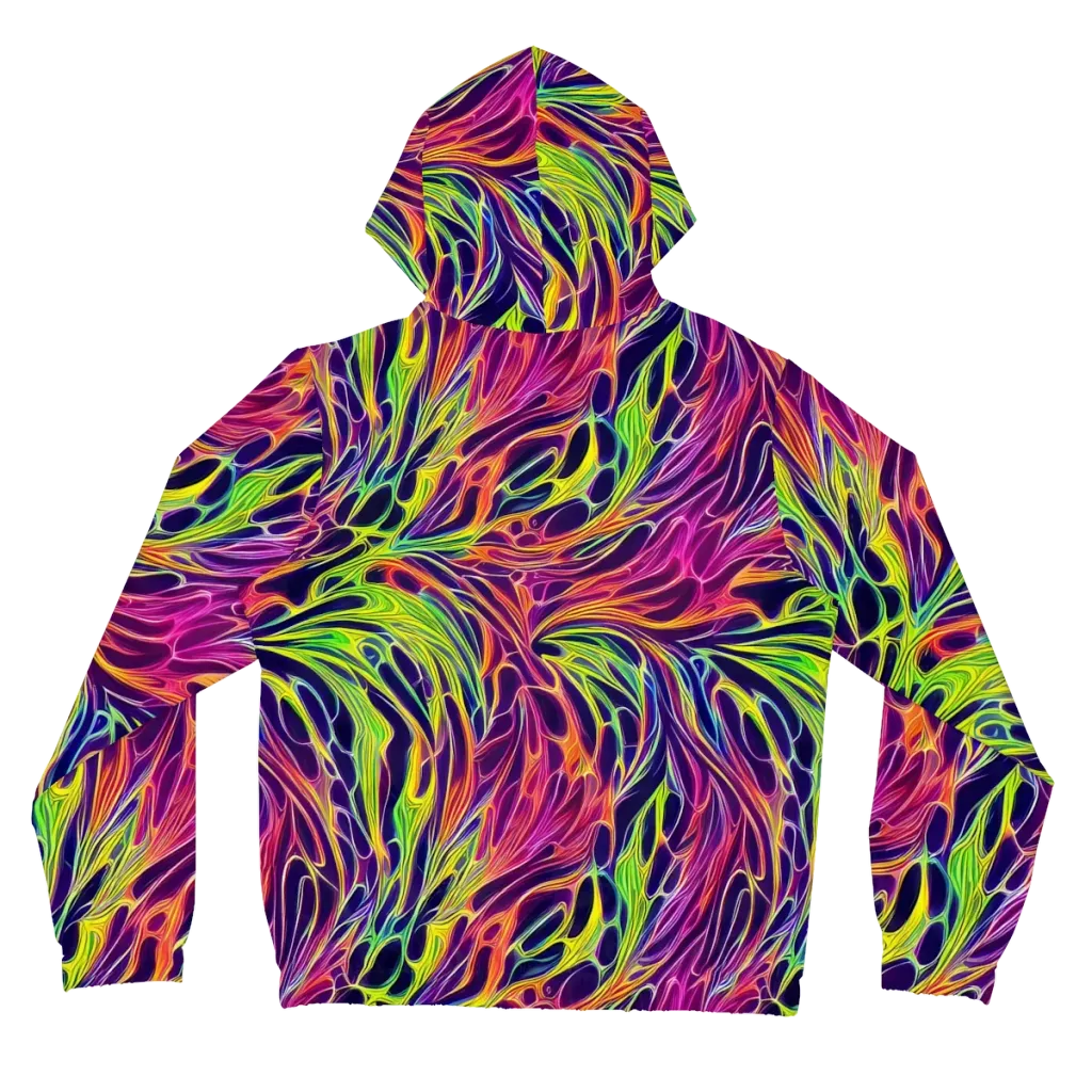Psychic Flame on Women's Full-Zip Hoodie — Back