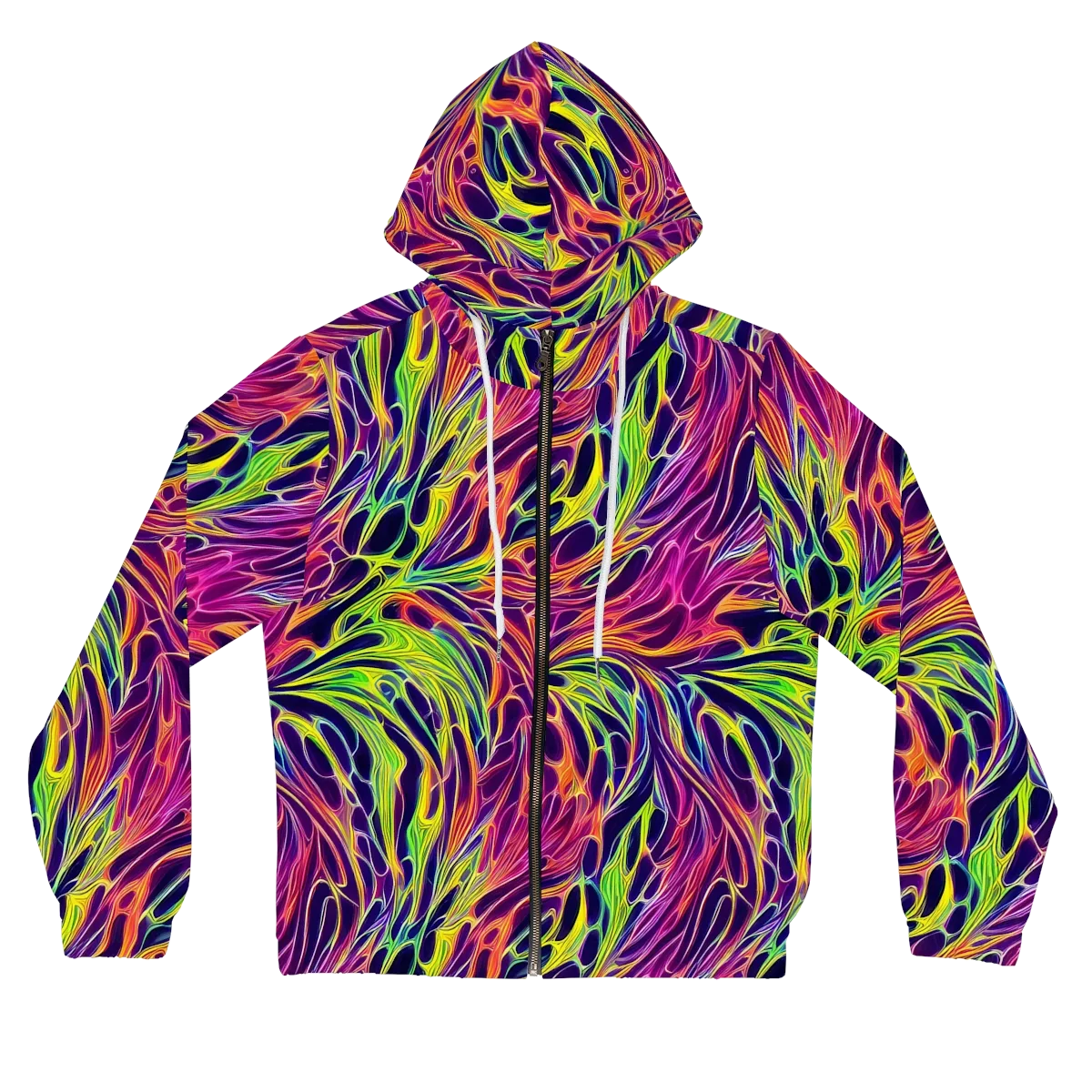 Psychic Flame on Women's Full-Zip Hoodie — Front