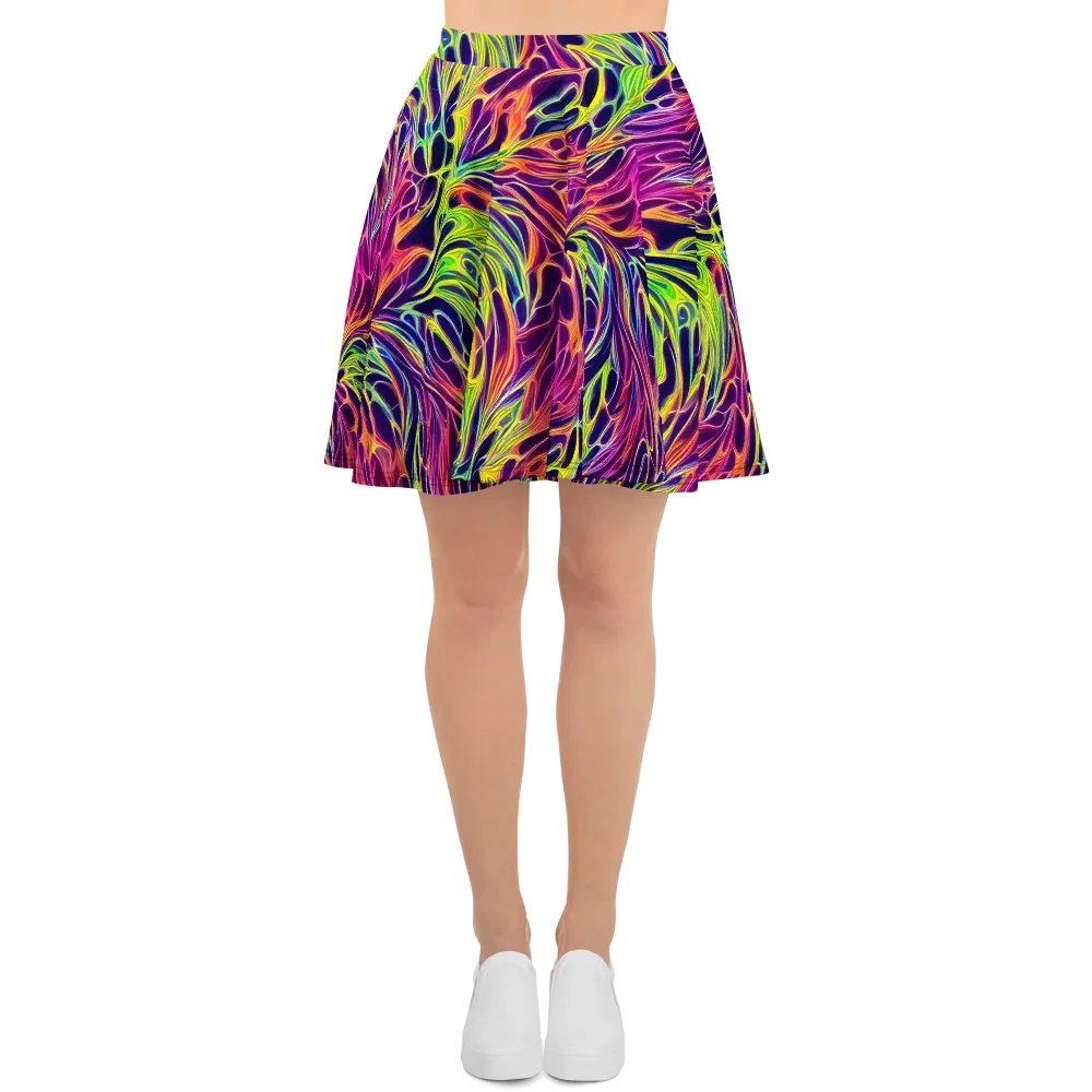 Psychic Flame on Skater Skirt — Front