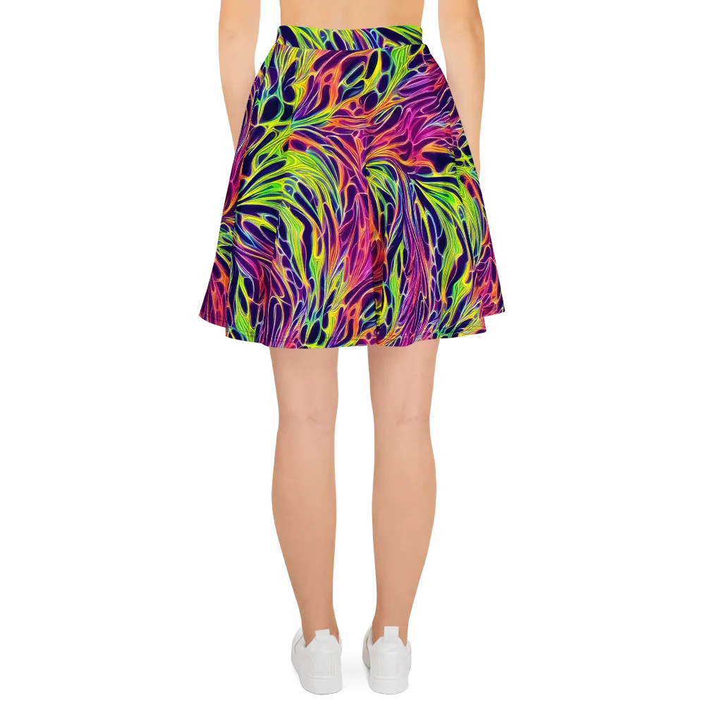 Psychic Flame on Skater Skirt — Back
