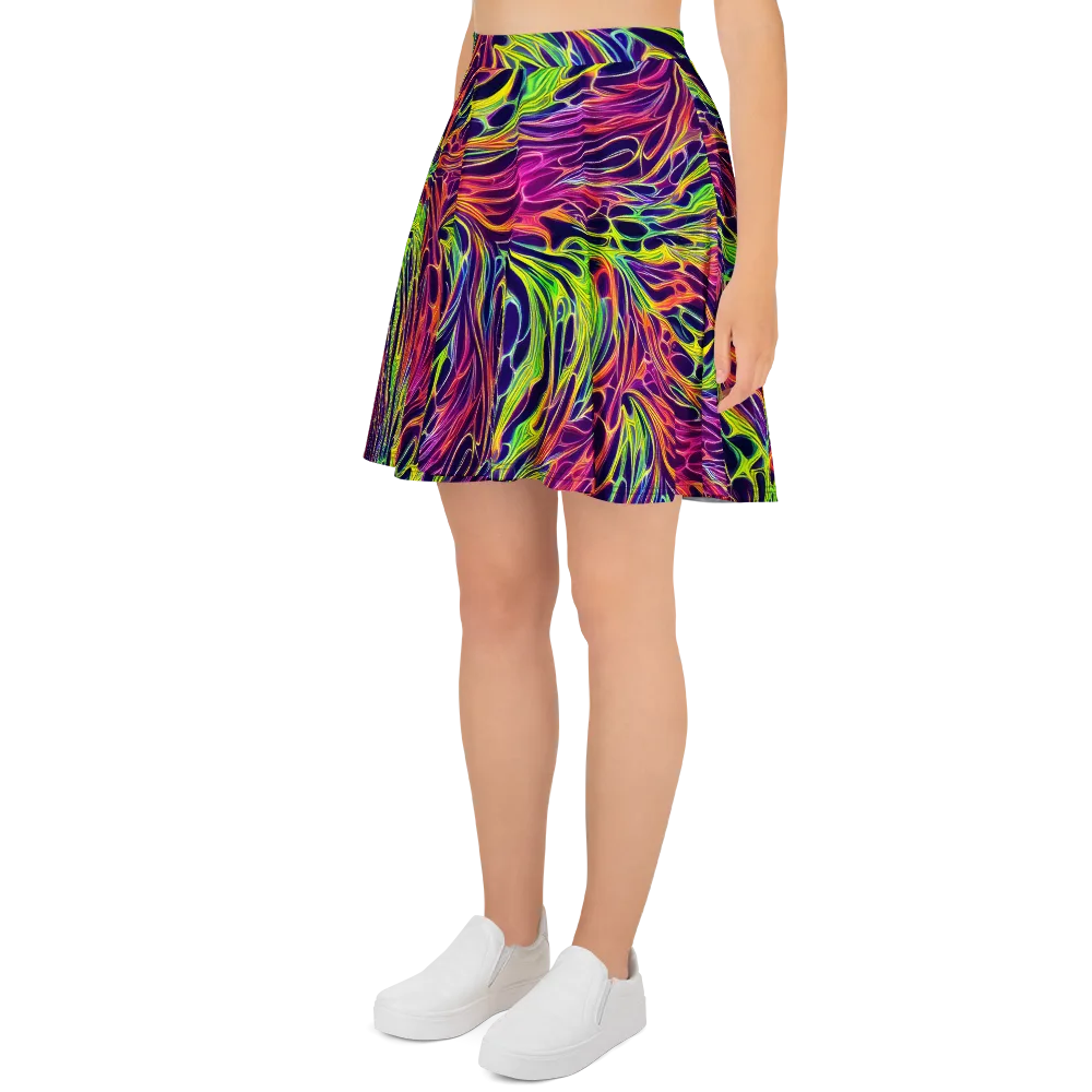 Psychic Flame on Skater Skirt — Left