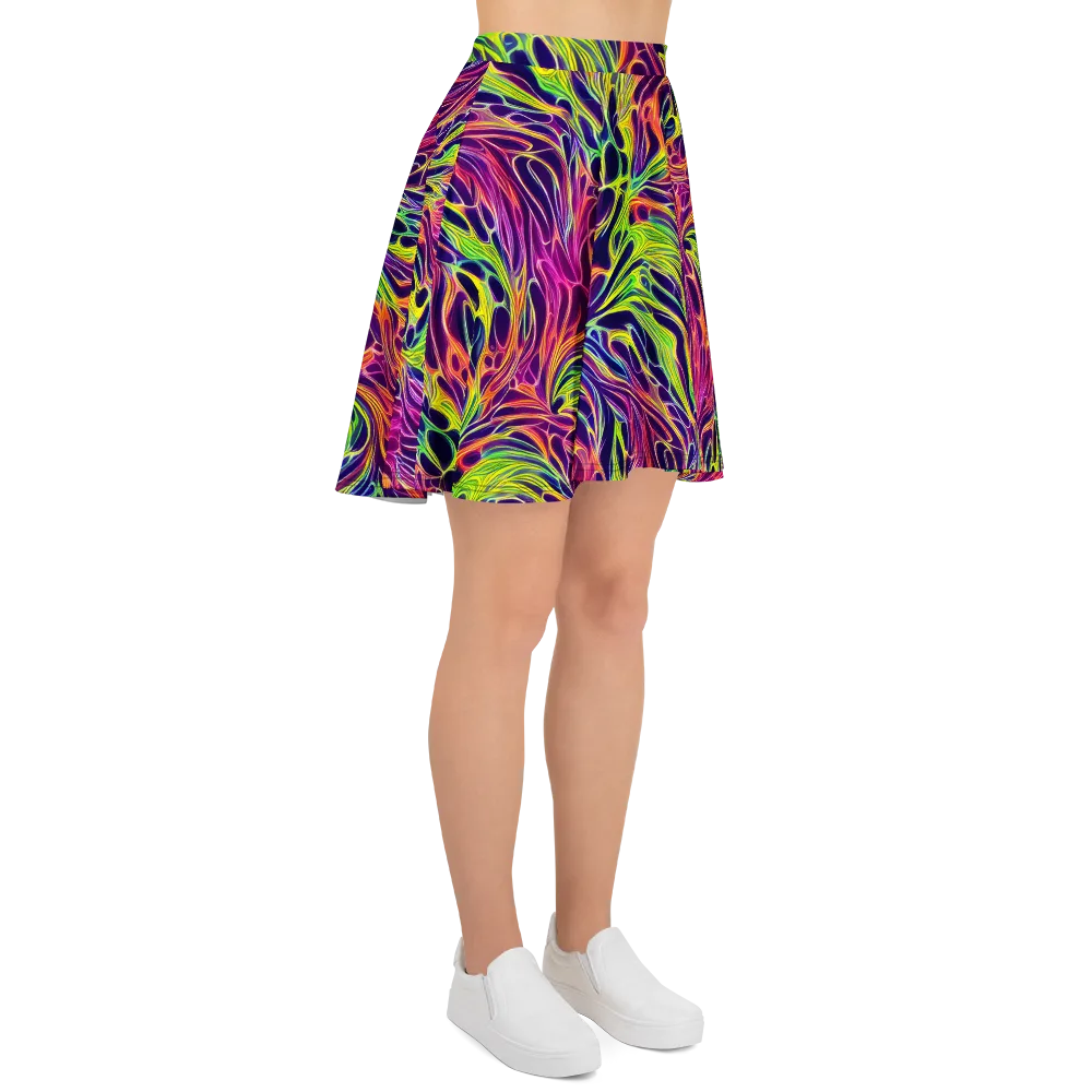 Psychic Flame on Skater Skirt — Right