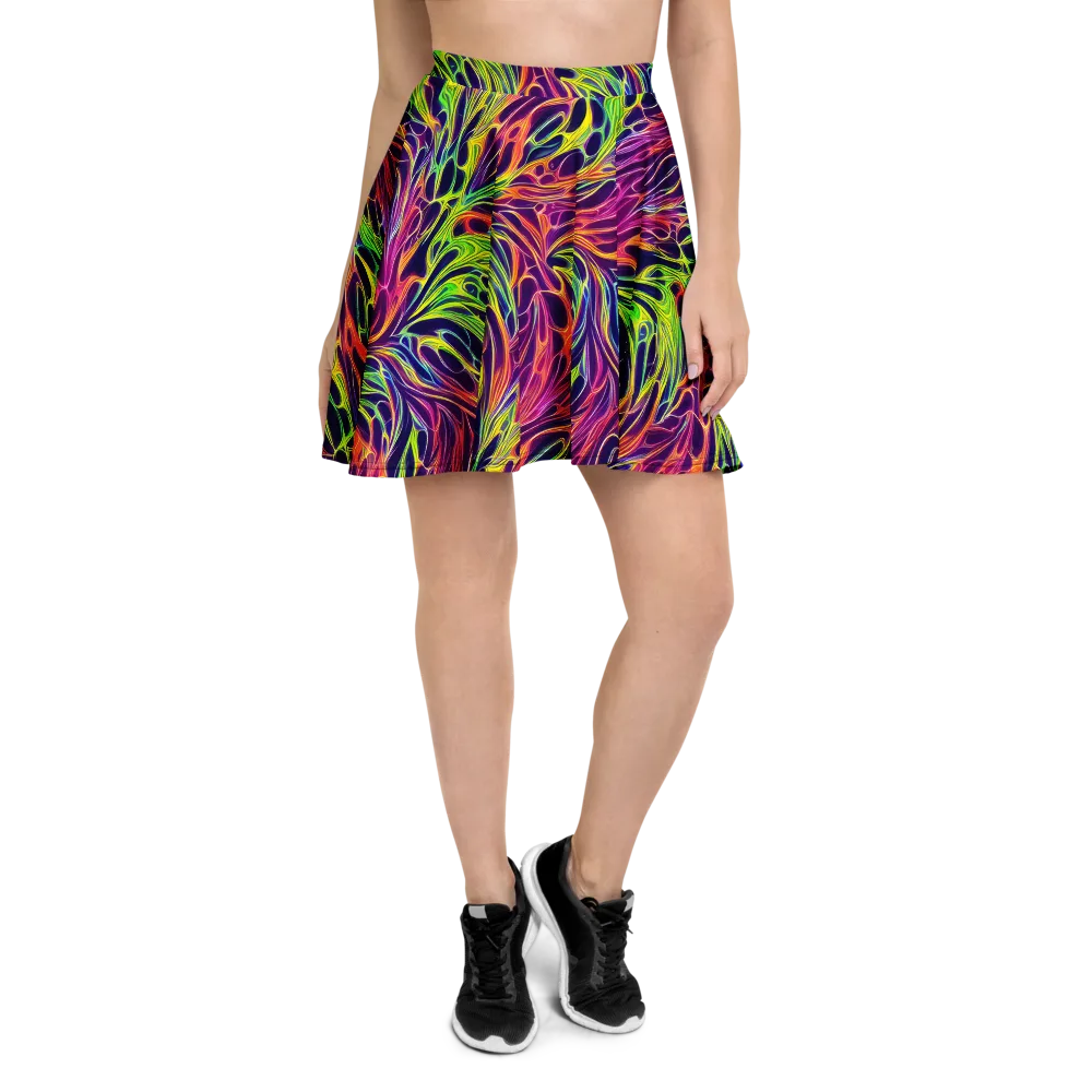 Psychic Flame on Skater Skirt — Front
