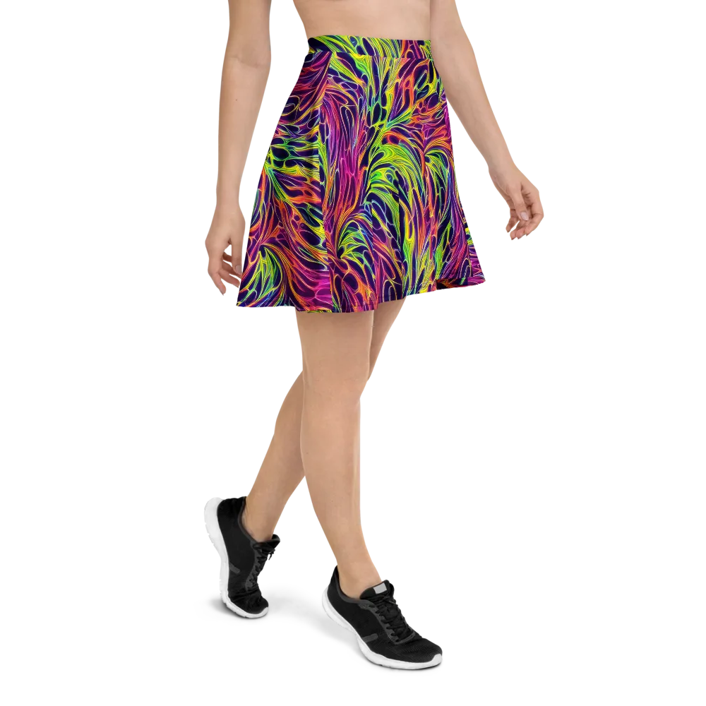 Psychic Flame on Skater Skirt — Right