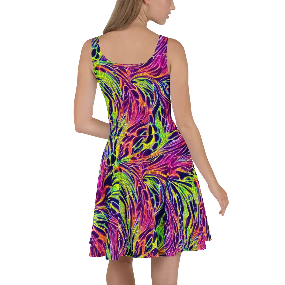 Psychic Flame on Skater Dress — Back
