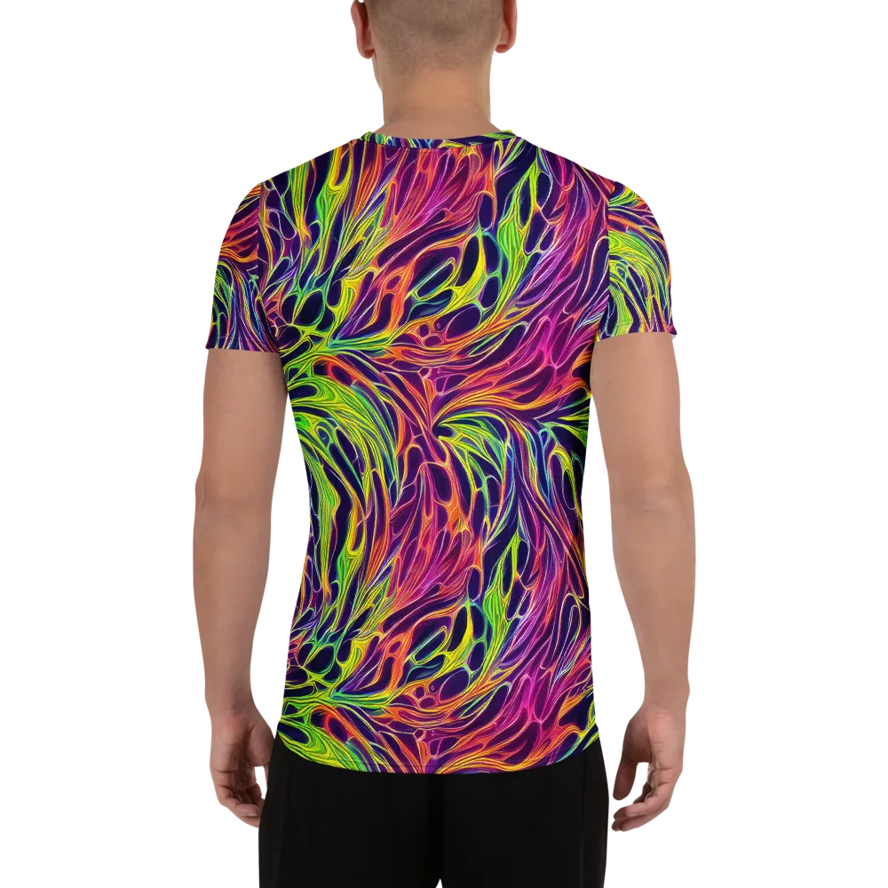 Psychic Flame on Men's Athletic T-Shirt — Back