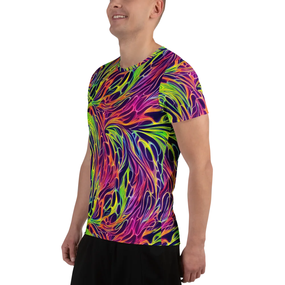 Psychic Flame on Men's Athletic T-Shirt — Left