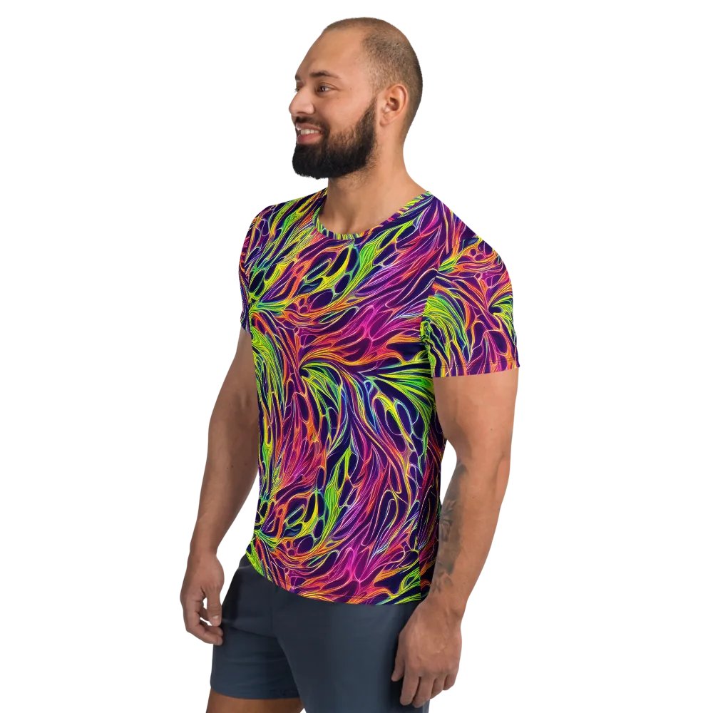 Psychic Flame on Men's Athletic T-Shirt — Left
