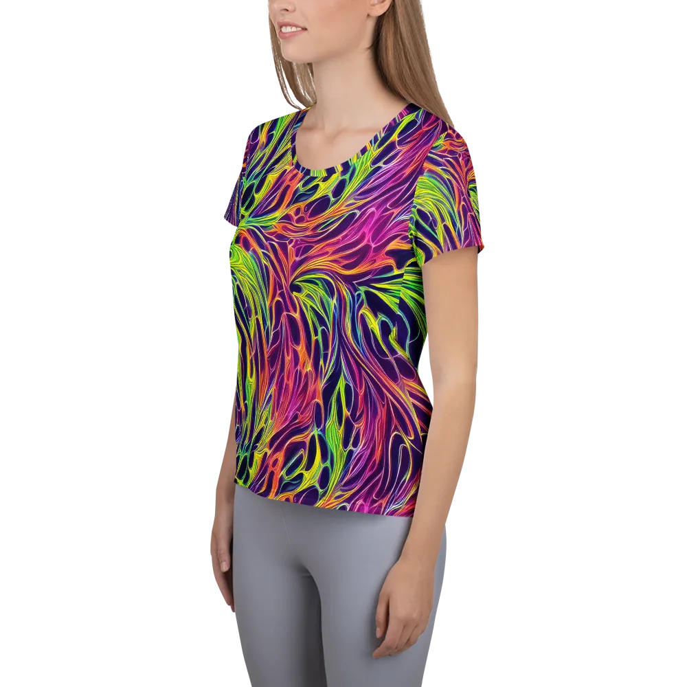Psychic Flame on Women's Athletic T-Shirt — Left