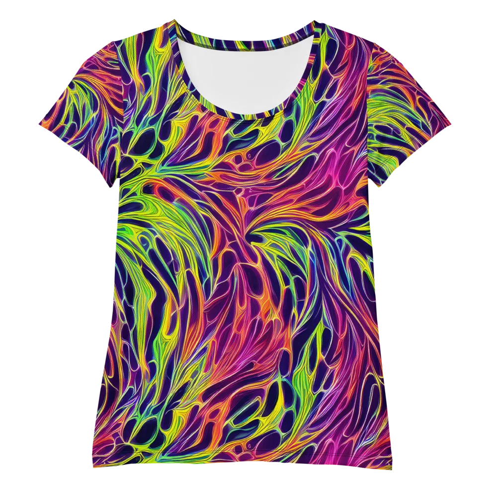 Psychic Flame on Women's Athletic T-Shirt — Front