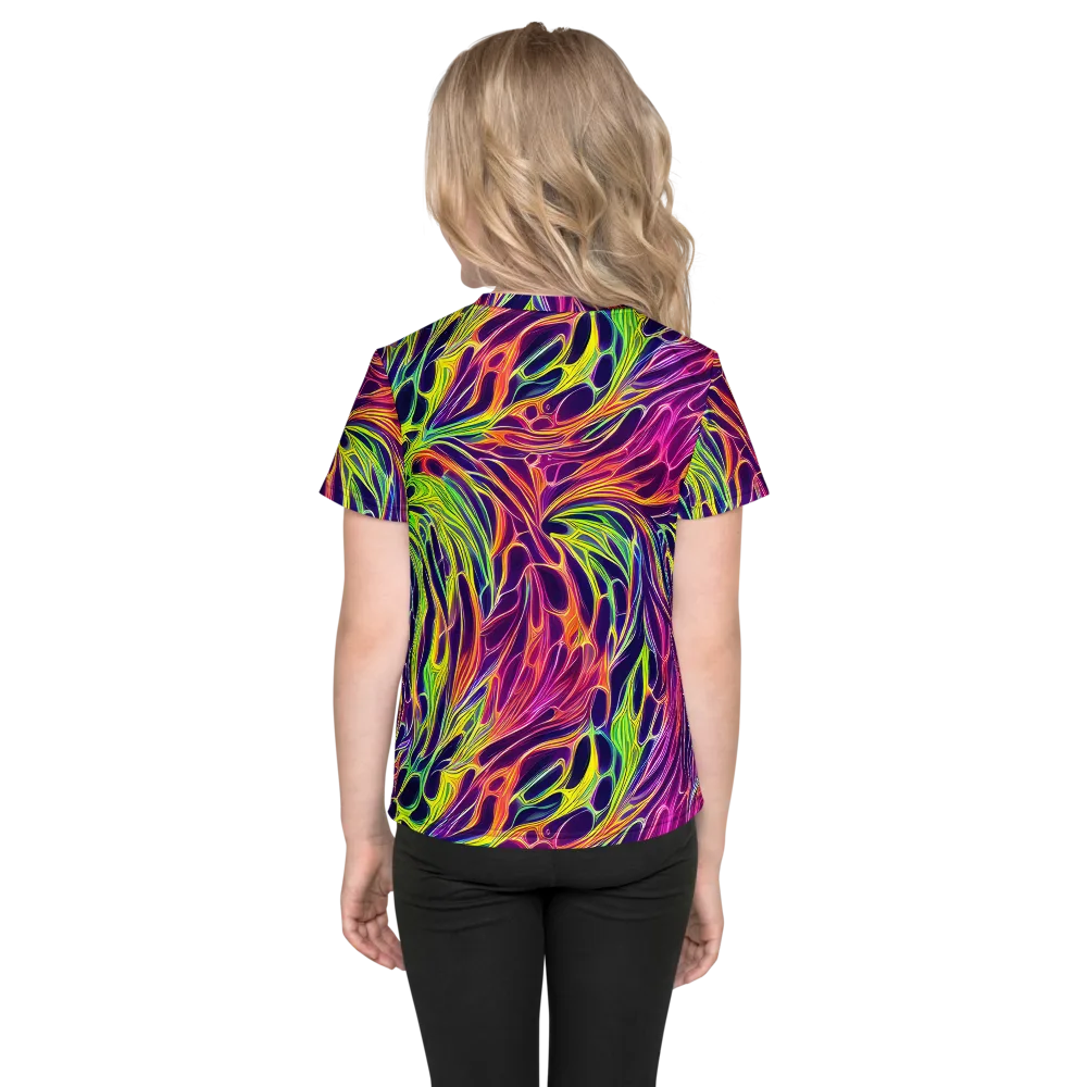 Psychic Flame on Kids Crew Neck T-Shirt — Back