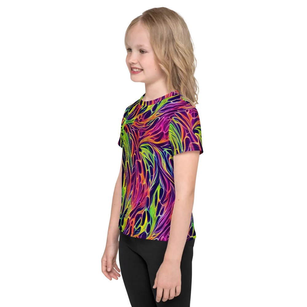 Psychic Flame on Kids Crew Neck T-Shirt — Left