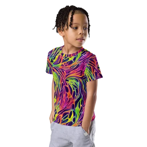 Psychic Flame on a Kids Crew Neck T-Shirt