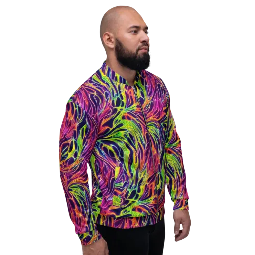 Psychic Flame on a Bomber Jacket