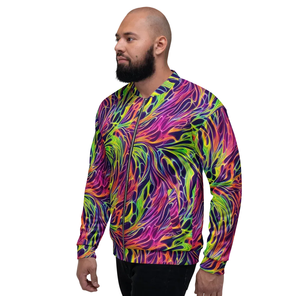 Psychic Flame on Bomber Jacket — Left