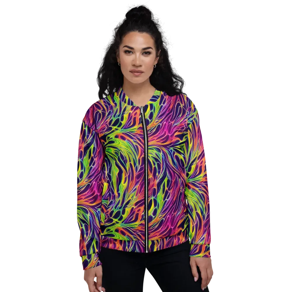 Psychic Flame on Bomber Jacket — Front