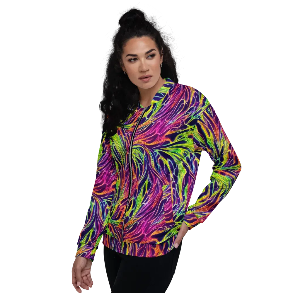 Psychic Flame on Bomber Jacket — Left