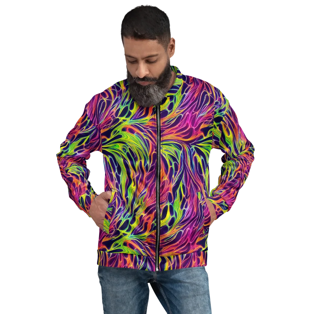Psychic Flame on Bomber Jacket — Front
