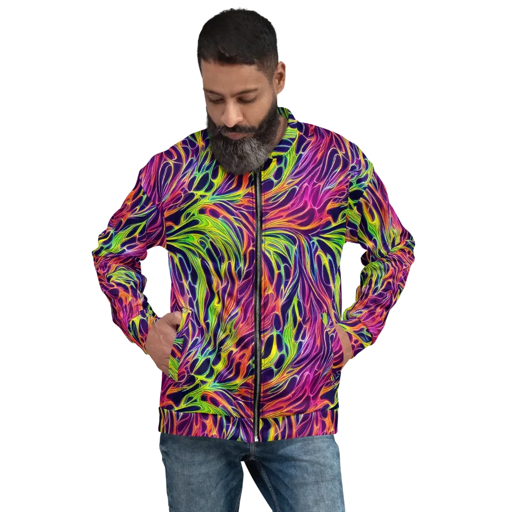 Psychic Flame on Bomber Jacket — Front