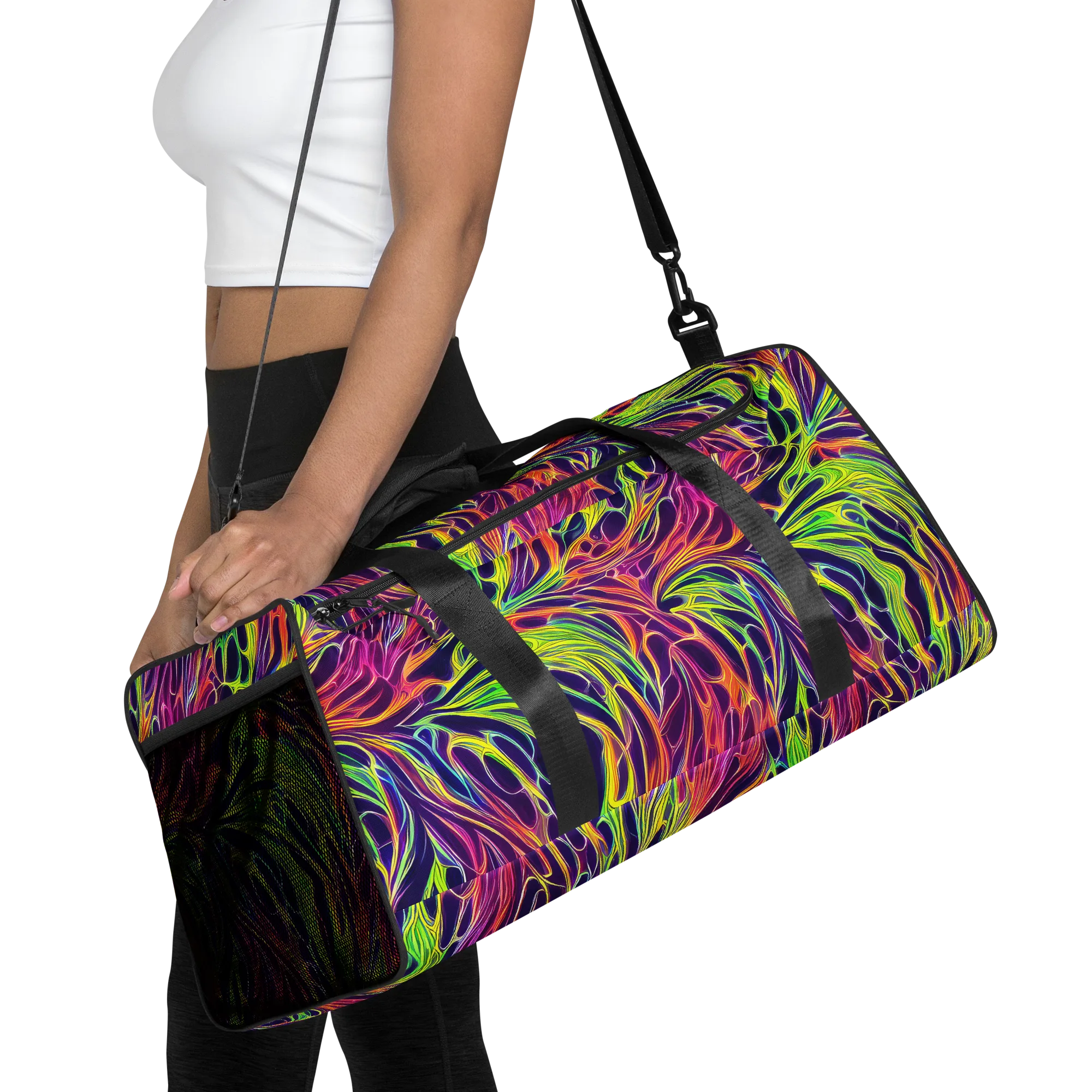 Psychic Flame on Duffle Bag — Front