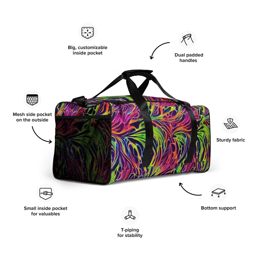 Psychic Flame on Duffle Bag — Right Front