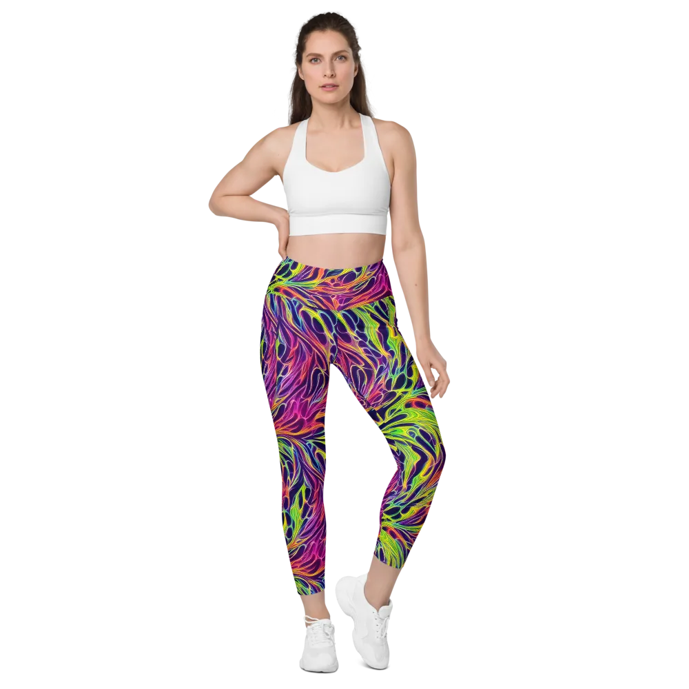 Psychic Flame on Leggings with Pockets — Front