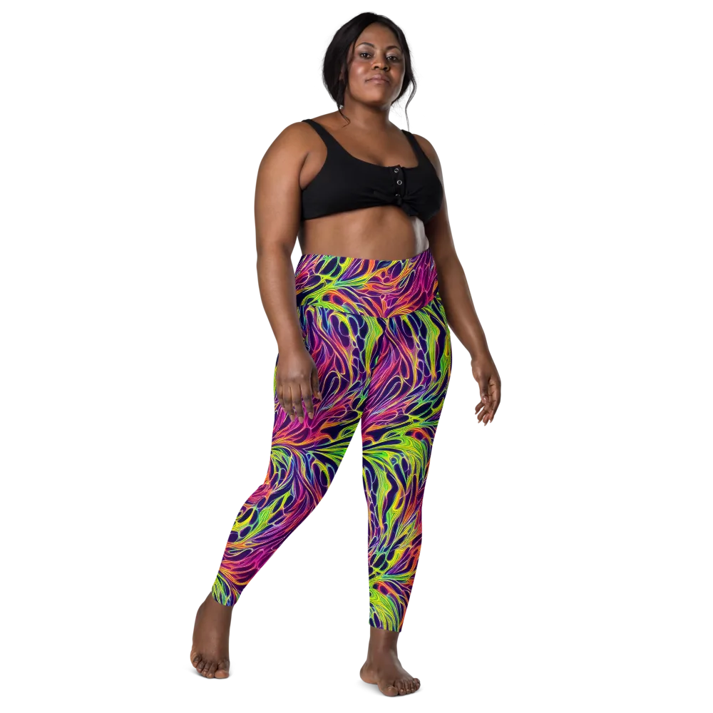 Psychic Flame on Leggings with Pockets — Front