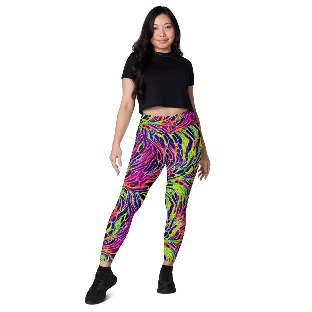 Psychic Flame on Leggings with Pockets — Front