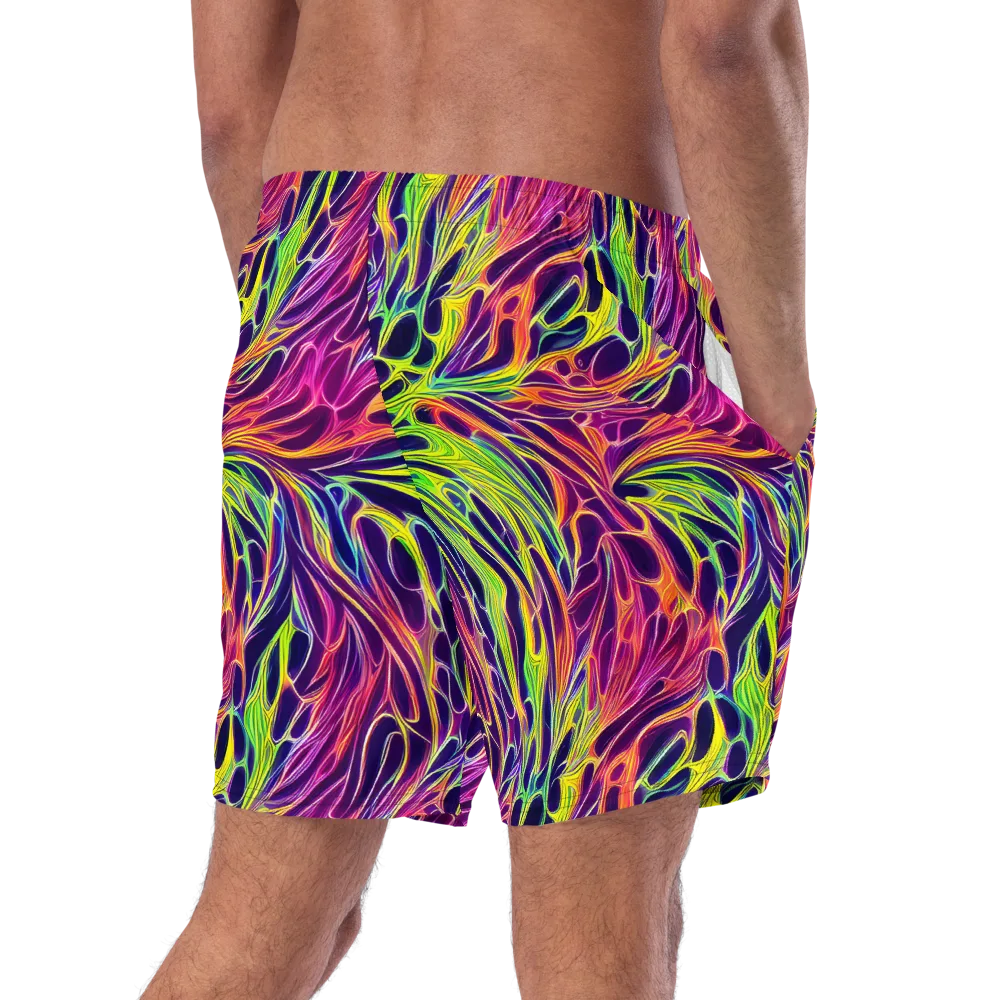 Psychic Flame on Swim Trunks — Right Back