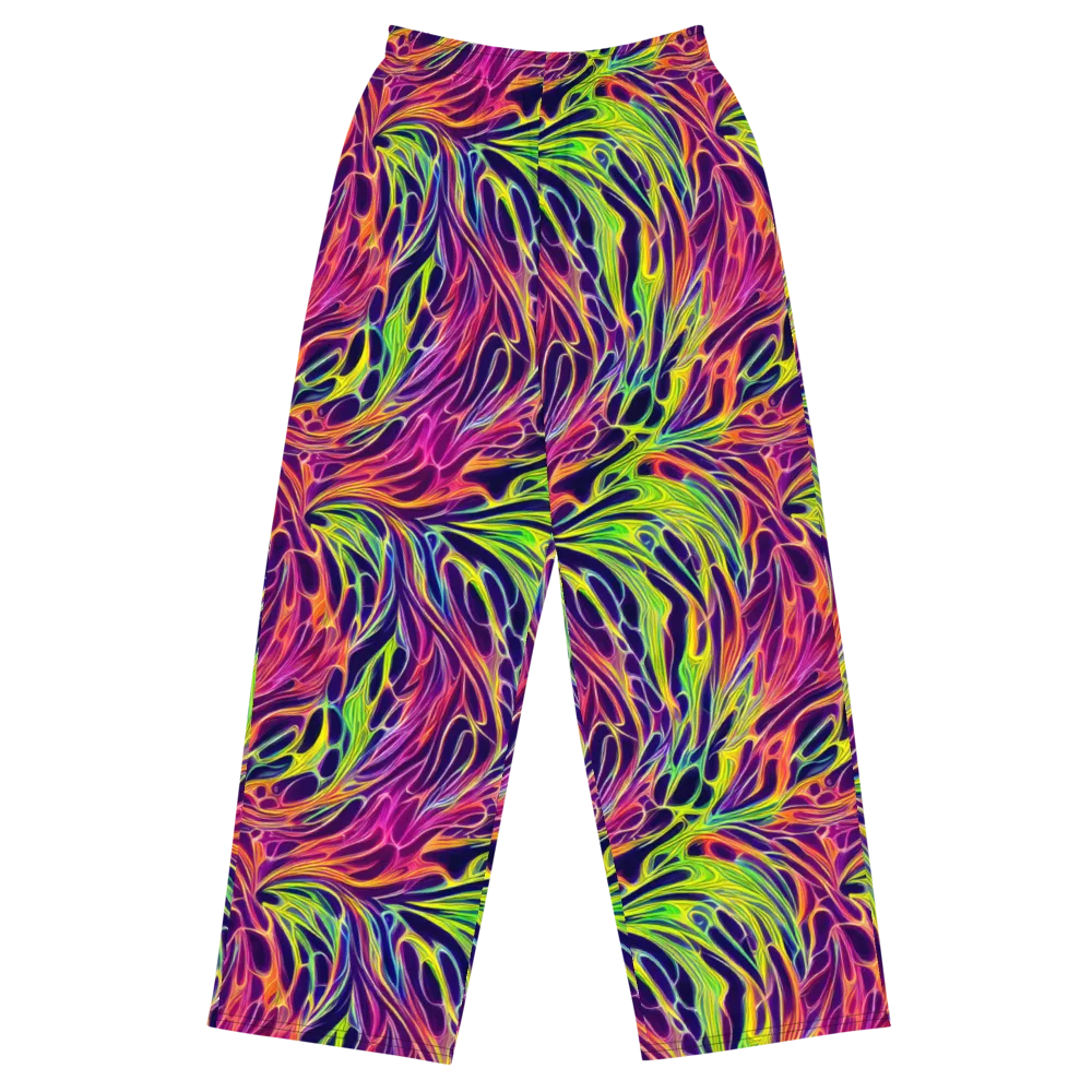 Psychic Flame on Wide-Leg Pants — Front