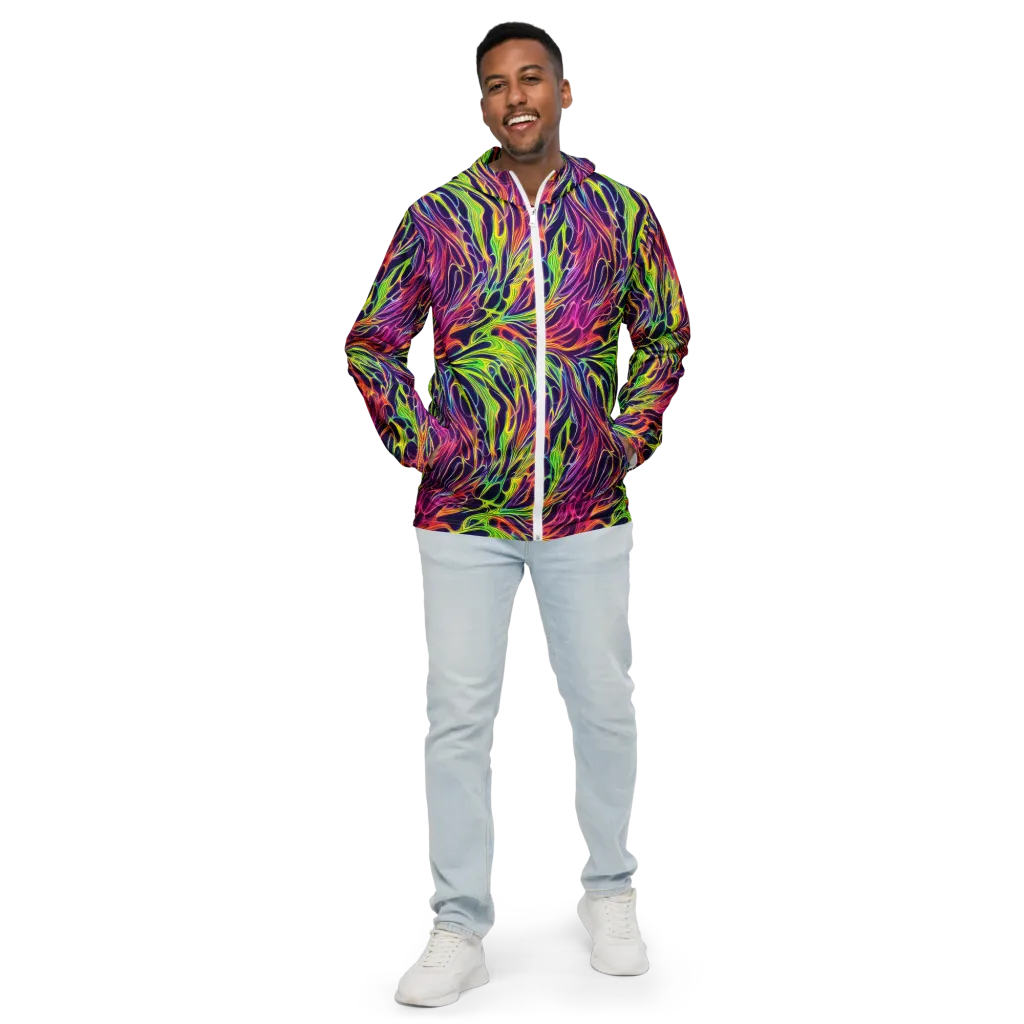 Psychic Flame on Men's Windbreaker — Front
