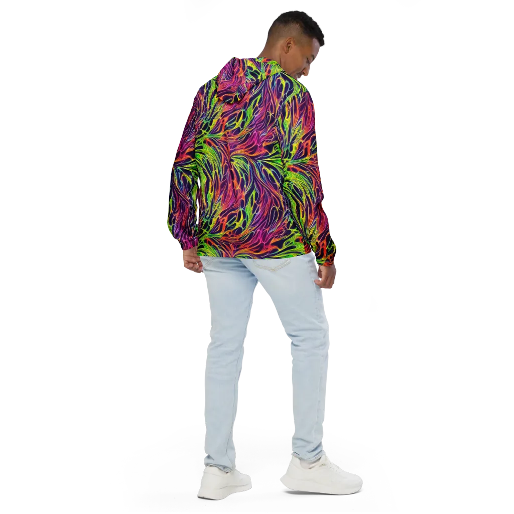 Psychic Flame on Men's Windbreaker — Back