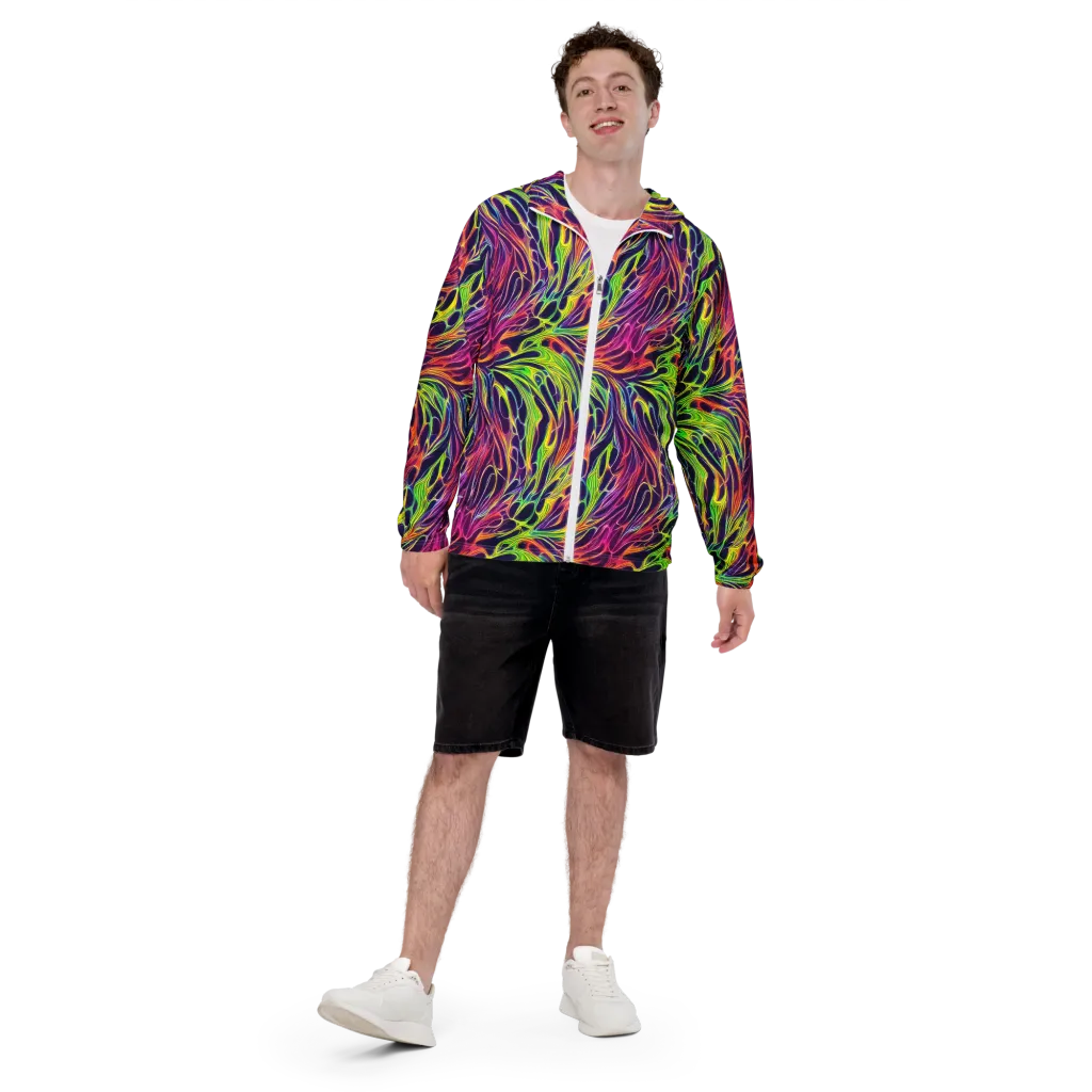Psychic Flame on Men's Windbreaker — Front
