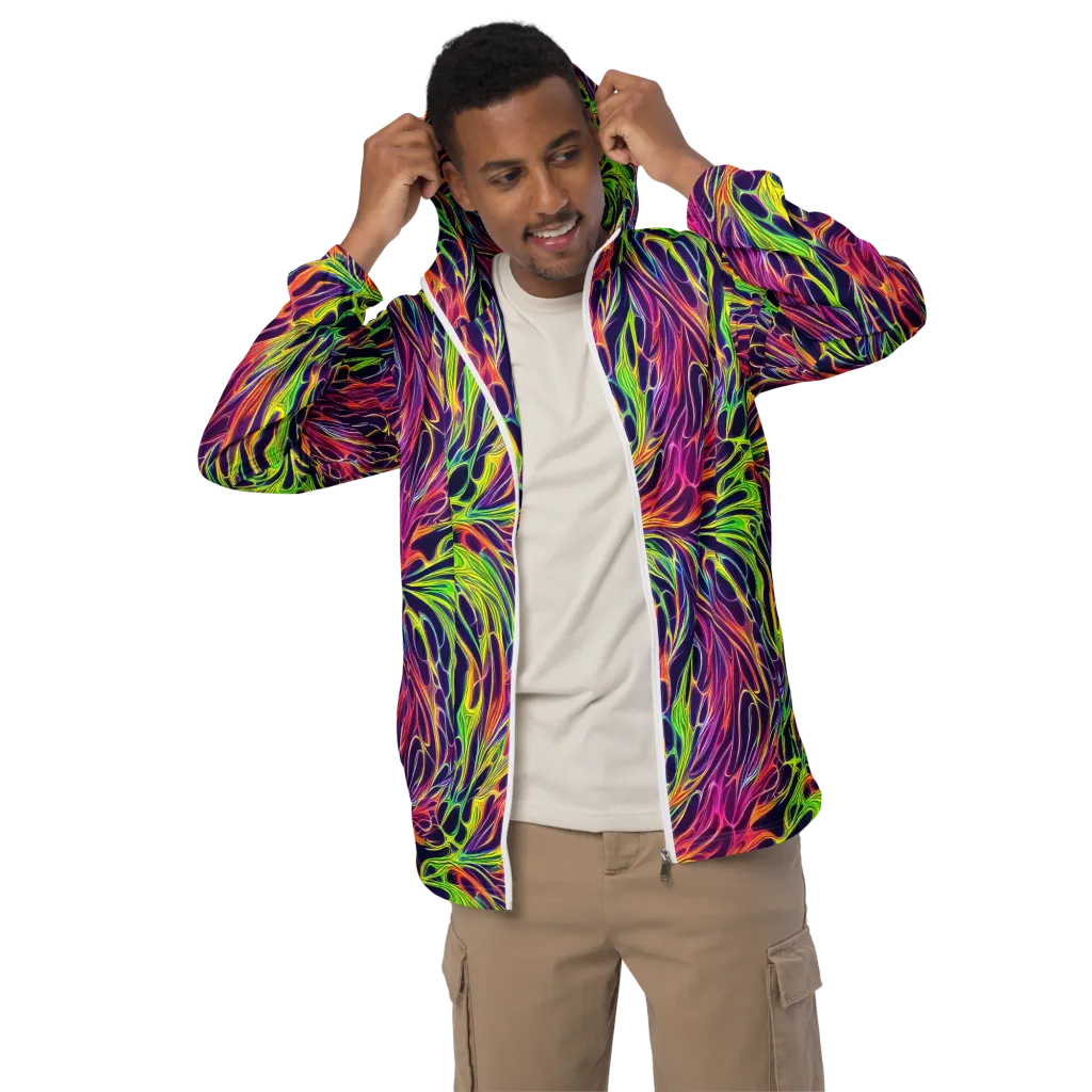 Psychic Flame on Men's Windbreaker — Front