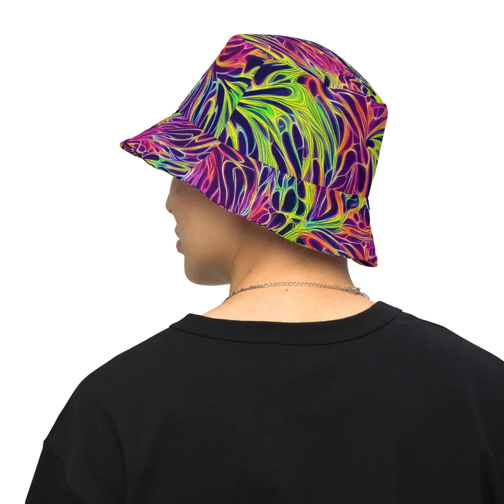 Psychic Flame on Reversible Bucket Hat — Back Inside